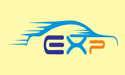 Modern Sports Car Logo Vector Template