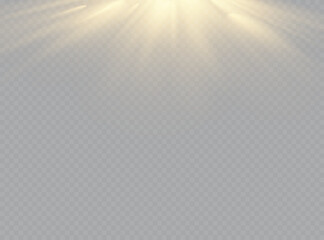 Spotlights scene light effects. Vector illustration.