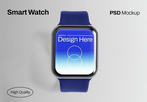 Smartwatch PSD Mockup Template