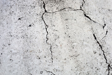 Obraz premium Abstract grunge texture of broken white painted cement floor.