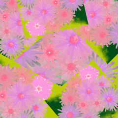 grunge floral background