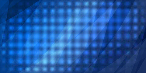 Fototapeta premium Blue Abstract Geometric Background With Grid Patterns For Tech, Design, And Business Use