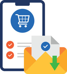  online shopping icon design concept