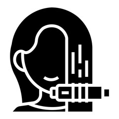 beauty salon Solid icon