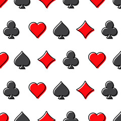 Colorful Playing Card Suit