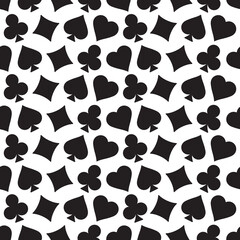 Black Playing Card Suit