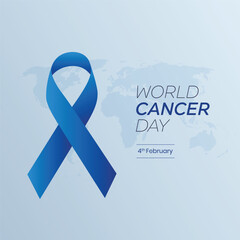 World Cancer Day Concept, February 4th: Closing the Treatment Gap. Poster or Banner Background for World Cancer Day, February 4th.