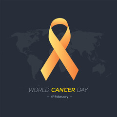 World Cancer Day Concept, February 4th: Closing the Treatment Gap. Poster or Banner Background for World Cancer Day, February 4th.