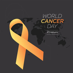 World Cancer Day Concept, February 4th: Closing the Treatment Gap. Poster or Banner Background for World Cancer Day, February 4th.