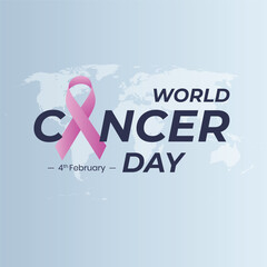 World Cancer Day Concept, February 4th: Closing the Treatment Gap. Poster or Banner Background for World Cancer Day, February 4th.