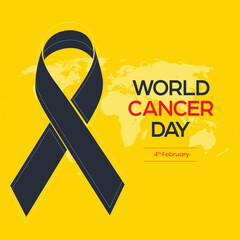 World Cancer Day Concept, February 4th: Closing the Treatment Gap. Poster or Banner Background for World Cancer Day, February 4th.