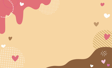 バレンタイン背景イラスト素材