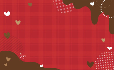 大人っぽいバレンタインハート背景イラスト素材