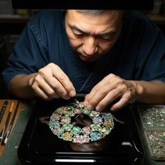 螺鈿職人の伝統工芸技法