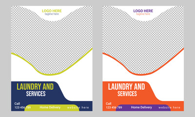 Laundry and Dry Cleaning Flyer Template