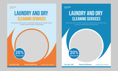 Laundry and Dry Cleaning Flyer Template