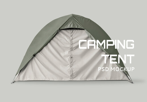 Realistic Camping Tent Mockup PSD