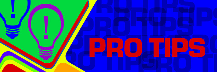 Pro Tips Vibrant Colorful Rounded Squares Horizontal 