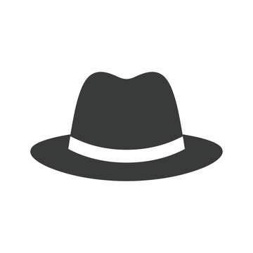 Classic fedora hat Vector