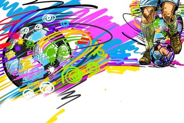 Global​ ​Football​ motion​ movement skect​ sport​ art​