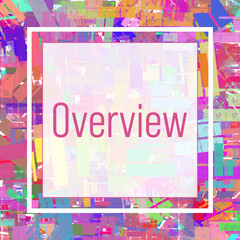 Overview Colorful Short Stripes Background Square Box Text 