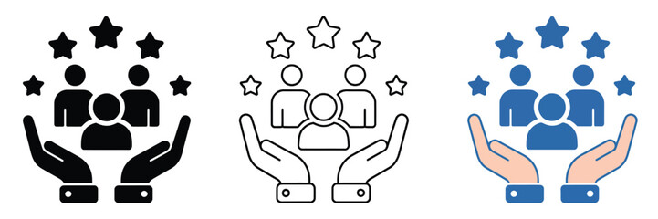 Customer retention icon showing loyalty and repeat client concept, vector illustration on transparent background, suitable for apps, ui design, websites, business dashboards and marketing graphics.