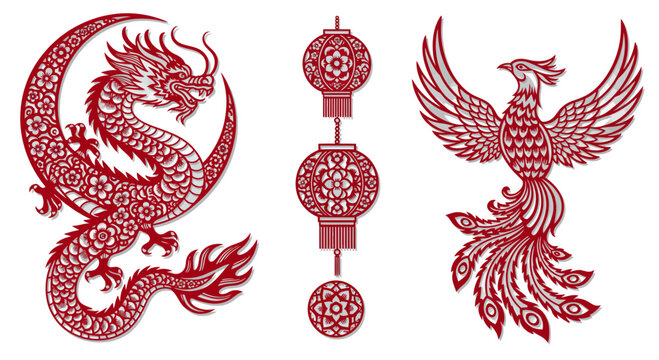 Chinese Phoenix Dragon Images – Browse 8,543 Stock Photos, Vectors