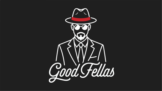 Good Fellas Logo: A Stylish Illustration of a Gentleman.