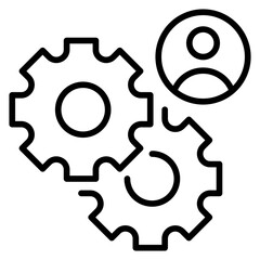 Management Line Icon