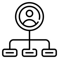 Organization Line Icon