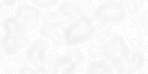 Geometric diagram white and gray spiral line elevate map. minimal paper surface location topology art outline mapping design. © Murshid123