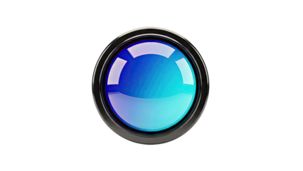 Blue Glass Button