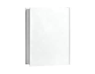 A white rectangular block with visible side, front, and a hint of depth