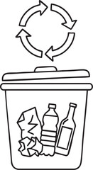 Recycling Bin Eco Friendly Waste Management