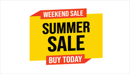 summer sale, weekend sale, buy today, sale banner