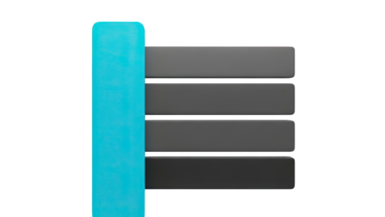 Turquoise and Gray Rectangular Panels