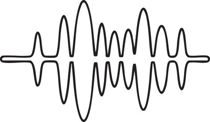 Sound Wave Digital Signal Voice Recording Display