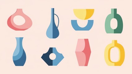 Minimal Decorative Objects Illustration
