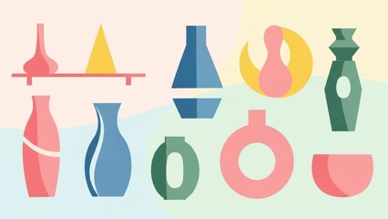 Soft Color Decor Composition