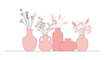 Minimal Decorative Interior Illustration