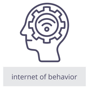 Internet Of Behavior Element For Design Graphic