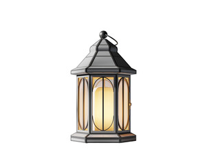3D Lantern with Warm Glow &ndash; Minimal Product Illustration
