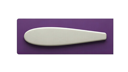 Abstract minimalist composition with beige oval on purple background