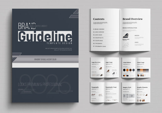 Brand Guideline Template for Corporate Identity