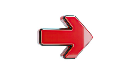 Red 3D Arrow