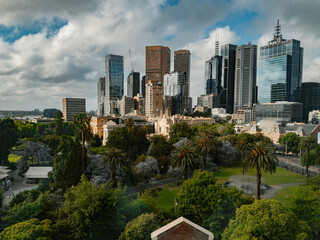 Fototapeta premium Melbourne CBD Skyline, Victoria, Australia