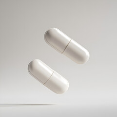 Medical Capsules, Healthcare Concept, Modern Medicine, Pharmaceutical Design, Clean Medical, Drug Supplement, Health Product, Minimal Pills, Clinical Concept, Pharmacy Art, Wellness Medicine, Medical 
