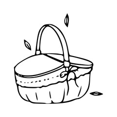 simple line art for summer outdoor meal