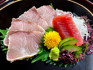 ブリと鮪の刺身盛り合わせ