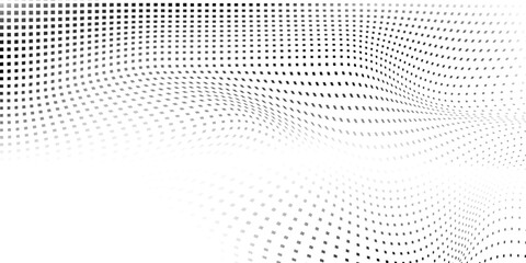 Design mesh gradation pattern. Dotted halftone gradient texture. Vanishing polka dot simple